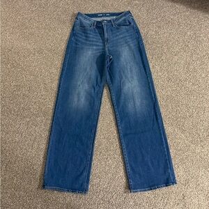 Old Navy High-Rise Wide Leg Jeans - Dark Blue